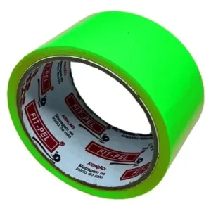 Fita Adesiva Colorida Verde Fluorescente (Neon) 48mm x 45m Fiti-Pel