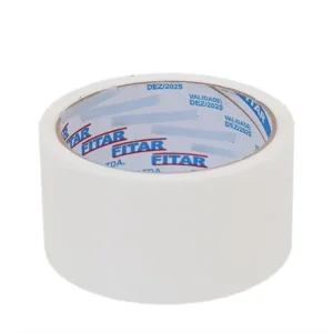 Fita Adesiva Branca 48mm x 45m Fiti-Pel - Para Identificação e Acabamento Clean