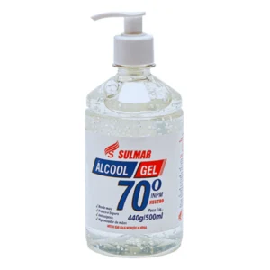 Álcool em Gel 70% Antisséptico com Válvula Pump – 500ml – Praticidade e Proteção