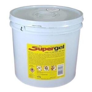 Álcool em Gel 80% Acendedor Supergel – Balde Econômico 10kg – Alta Performance