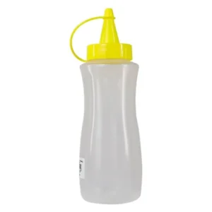 Bisnaga para Molhos 200ml Amarela – Formato Pequeno – Ideal para Mostarda – Unidade