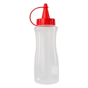 Bisnaga para Molhos 200ml Vermelha – Tamanho Pequeno – Ideal para Ketchup – Unidade