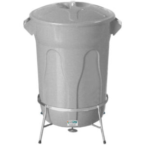 Cesto de Lixo com Pedal em Ferro 90 Litros Parolar – Capacidade Máxima – Linha Industrial Extra Forte