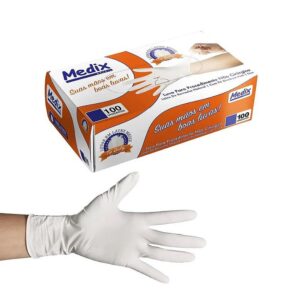 Luva de Procedimento Látex Medix com Pó - Tamanho G