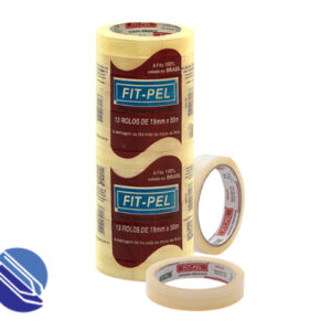 FITA ADESIVA (DUREX) PP 19MM X 50M – FITI-PEL (PCT C/ 13 RL