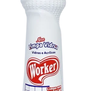 Limpa Vidros Worker 500ml Gatilho – Limpador de Vidros e Espelhos Anti-Manchas