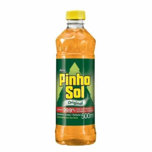 Desinfetante Pinho Sol Original (Frasco 500ml) – Mata 99,9% de Germes e Bactérias