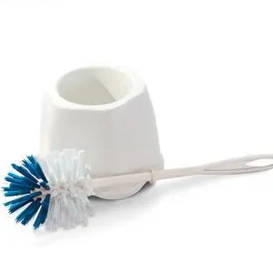 Conjunto Escova Sanitária Lavatina com Pote Suporte – Escova para Limpeza de Vaso Sanitário