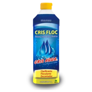 Clarificante e Floculante Cris Água Crisfloc (Frasco 1 Litro) – Decantador de Sujeira