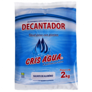 Sulfato de Alumínio Decantador Cris Água (Pote 2 kg) – Clarificador de Choque