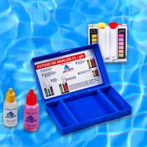 Estojo de Teste de pH e Cloro Cris Água – Kit de Análise Dual (Colorimétrico)