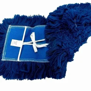 Refil Mop Pó Algodão Azul Nobre 40cm – Reposição Profissional para Retenção de Pó