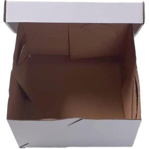 Caixa para Bolo Branca 30x30x17 Polibox – Unidade