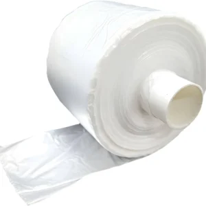 Bobina Plástica Picotada Estrela Branca 28x40cm – Saco de Alta Densidade (Rolo)