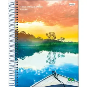 Caderno Universitário 10 Matérias Espiral Capa Dura 200 Folhas – Coleção Brasilidade – Unidade