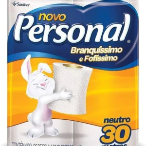 Papel Higiênico Personal 30 Metros – Brancura e Resistência Tradicional (Pacote com 4 Rolos)