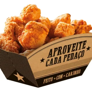 Bandeja Canoa Kraft com Frases 13x7x7cm Festcolor – Embalagem para Porções, Lanches e Festas – Unidade