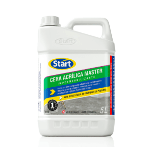Cera Acrílica Master Start Química 5L – Acabamento Profissional High Gloss para Pisos de Alto Tráfego – Galão de 5 Litros