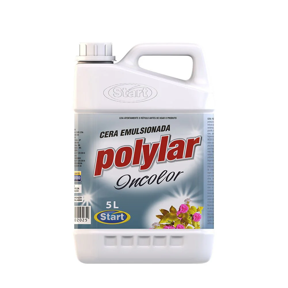 Cera Líquida Polylyar Incolor Start Química 5L – Brilho Prático e Proteção para Todos os Tipos de Pisos – Galão de 5 Litros