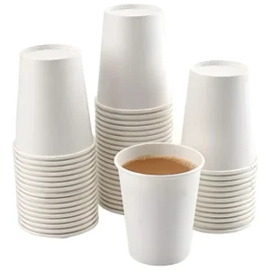 Copo de Papel Descartável para Café e Cappuccino 180ml Branco VaBene – Térmico – Pacote com 25 unidades