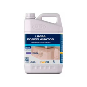 Limpa Porcelanato Lavanda Start Química 5L – Detergente Neutro Especializado para Pisos Nobres – Galão de 5 Litros