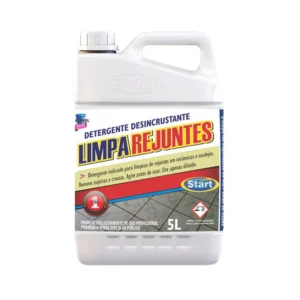 Limpa Rejuntes Start Química 5L – Desincrustante e Limpador Clareador de Rejuntes e Azulejos – Galão de 5 Litros