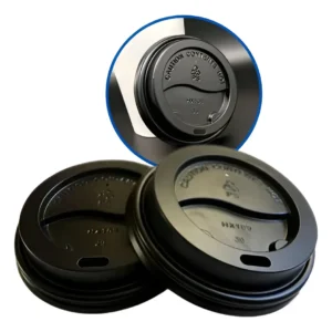 Tampa Preta para Copo de Papel de Café 180ml VaBene – Pacote com 25 unidades