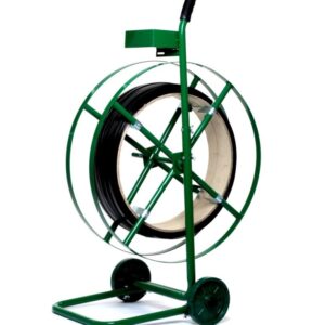 Carrinho Desenrolador Porta Fita de Arquear DBR-30 com Bandeja de Porta-Selos e Ferramentas – Carrinho de Cintar Paletes – Unidade