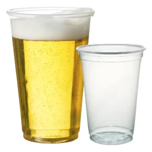 Copo Plástico Descartável PP 300ml First Transparente – Copo Resistente para Bebidas, Festas e Eventos – Pacote com 100 Unidades