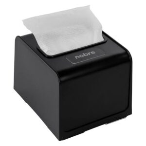 Dispenser Porta Guardanapo Interfolhado Preto Nobre – Suporte de Mesa e Balcão Folha a Folha – Unidade