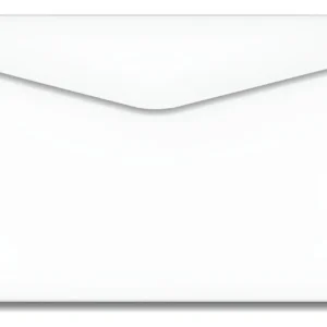 Envelope de Papel Branco Carta 114x162mm 63g Liso sem RPC – Envelope para Carta, Convites e Documentos – Unidade