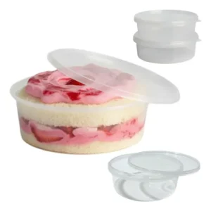 Pote Plástico Redondo com Lacre de Segurança 160ml Prafesta – Vai ao Micro-ondas e Freezer – Pacote com 10 Unidades