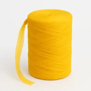 Rede Plástica Tubular Amarela 38mm x 100 Metros Arima – Malha Protetora para Frutas, Garrafas e Peças – Rolo