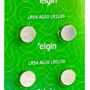 Bateria Botão Alcalina LR1130 AG10 1.5V Flex – Bateria Moeda Pequena para Calculadora, Relógio e Termômetro – Unidade
