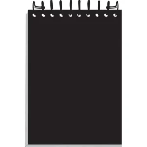 Caderneta Espiral 1/16 Capa Dura 100x70mm c/ 64 Folhas – Microcaderno de Bolso Rígido Pautado para Expedição – Unidade