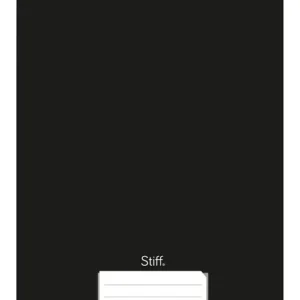 Caderno 1/4 Brochura Capa Dura 48 Folhas Preto – Caderno Pequeno Costurado Pautado Escolar e Portaria – Unidade