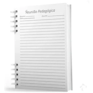 Caderno Espiral 1 Matéria Capa Dura Especial Organizer Professor – Planner Pedagógico para Planejamento Escolar – Unidade