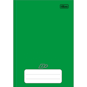 Caderno Universitário Brochura Capa Dura 96 Folhas Verde Brochurão 1 Matéria – Caderno Grande Costurado Pautado – Unidade