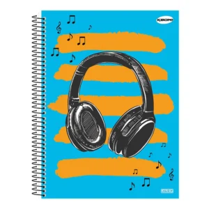 Caderno Universitário Espiral 10 Matérias Capa Dura 200 Folhas São Domingos Masculino – Caderno Escolar com Divisórias SD – Unidade
