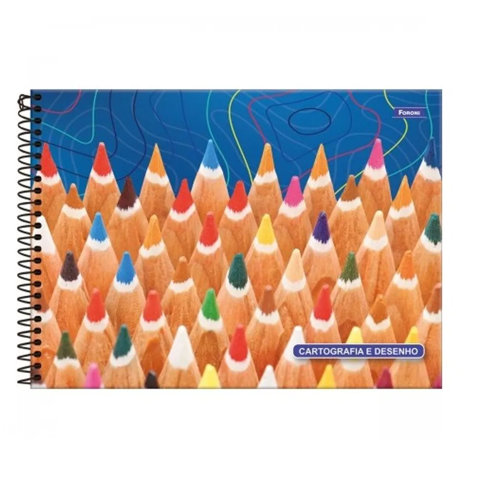 Caderno de Desenho e Cartografia Universitário Espiral Capa Dura 96 Folhas – Caderno de Artes sem Pauta – Unidade Caderno de Desenho e Cartografia Universitário Espiral Capa Dura 96 Folhas – Caderno de Artes sem Pauta – Unidade
