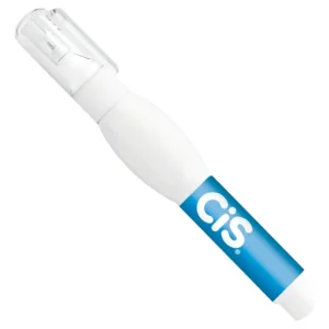Caneta Corretiva CIS Ponta Metálica 9ml – Corretivo Líquido de Alta Precisão e Secagem Rápida – Unidade