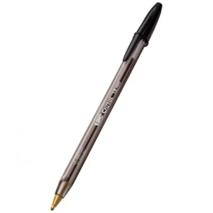 Caneta Esferográfica BIC Cristal Intenso 1.6mm Preta Ponta Grossa – Caneta Escrita Ultra Macia para Gabarito e Assinatura – Unidade