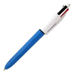 Caneta Esferográfica Retrátil BIC 4 Cores Ponta Média 1.0mm – Azul Preto Vermelho e Verde – Unidade
