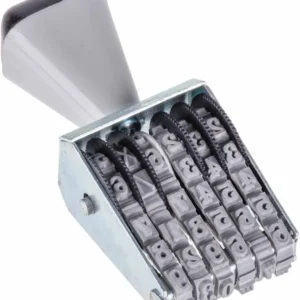 Carimbo Datador Manual 5mm com 6 Fitas Giratórias – Datador para Validade Lote e Documentos Fiscais – Unidade