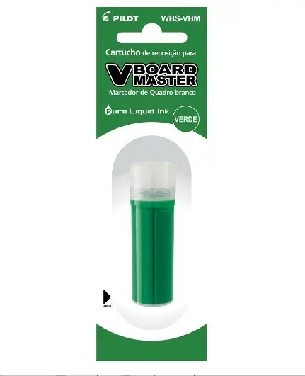 Cartucho Refil de Reposição para Marcador de Quadro Branco Verde – Tinta Líquida para Pincel de Lousa Recarregável – Unidade Cartucho Refil de Reposição para Marcador de Quadro Branco Verde – Tinta Líquida para Pincel de Lousa Recarregável – Unidade