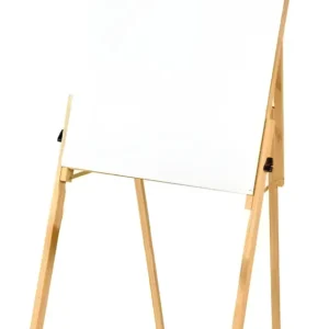 Cavalete para Flip-Chart em Madeira 180cm com Lousa Branca – Tripé Portátil para Apresentação e Reunião com Suporte para Bloco – Unidade
