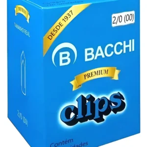 Clips para Papel Galvanizado 2/0 Pequeno Caixa com 720 Unidades – Clipes de Aço Antiferrugem Atacado para Escritório e Comprovantes