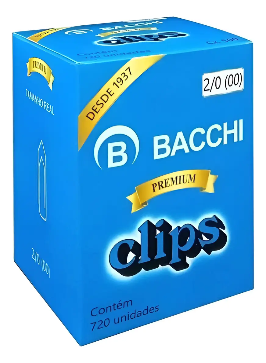 Clips para Papel Galvanizado 2 0 Pequeno Caixa com 720 Unidades – Clipes de Aço Antiferrugem Atacado para Escritório e Comprovantes Clips para Papel Galvanizado 2/0 Pequeno Caixa com 720 Unidades – Clipes de Aço Antiferrugem Atacado para Escritório e Comprovantes