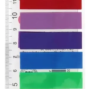 Marcador de Página Adesivo Neon 8 Cores c/ 200 Folhas Adelbras 96317 – Abas Adesivas com Régua para Indexação e Vade Mecum – Unidade