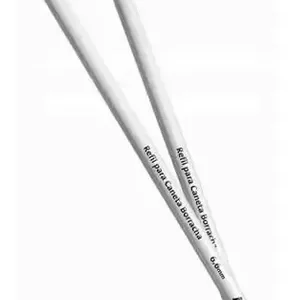 Refil para Caneta Borracha Mercur 6,6mm Branco – Borracha Cilíndrica Retrátil para Lápis e Lapiseira – Unidade